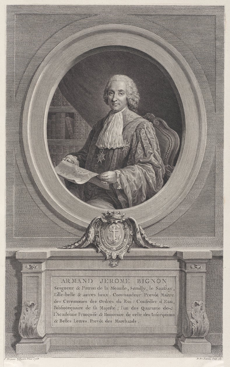 Porträt von Armand-Jérôme Bignon von Nicolas de Launay