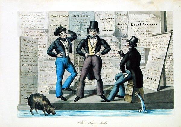 Die Seifenlorks, um 1840 von Nicolino Calyo