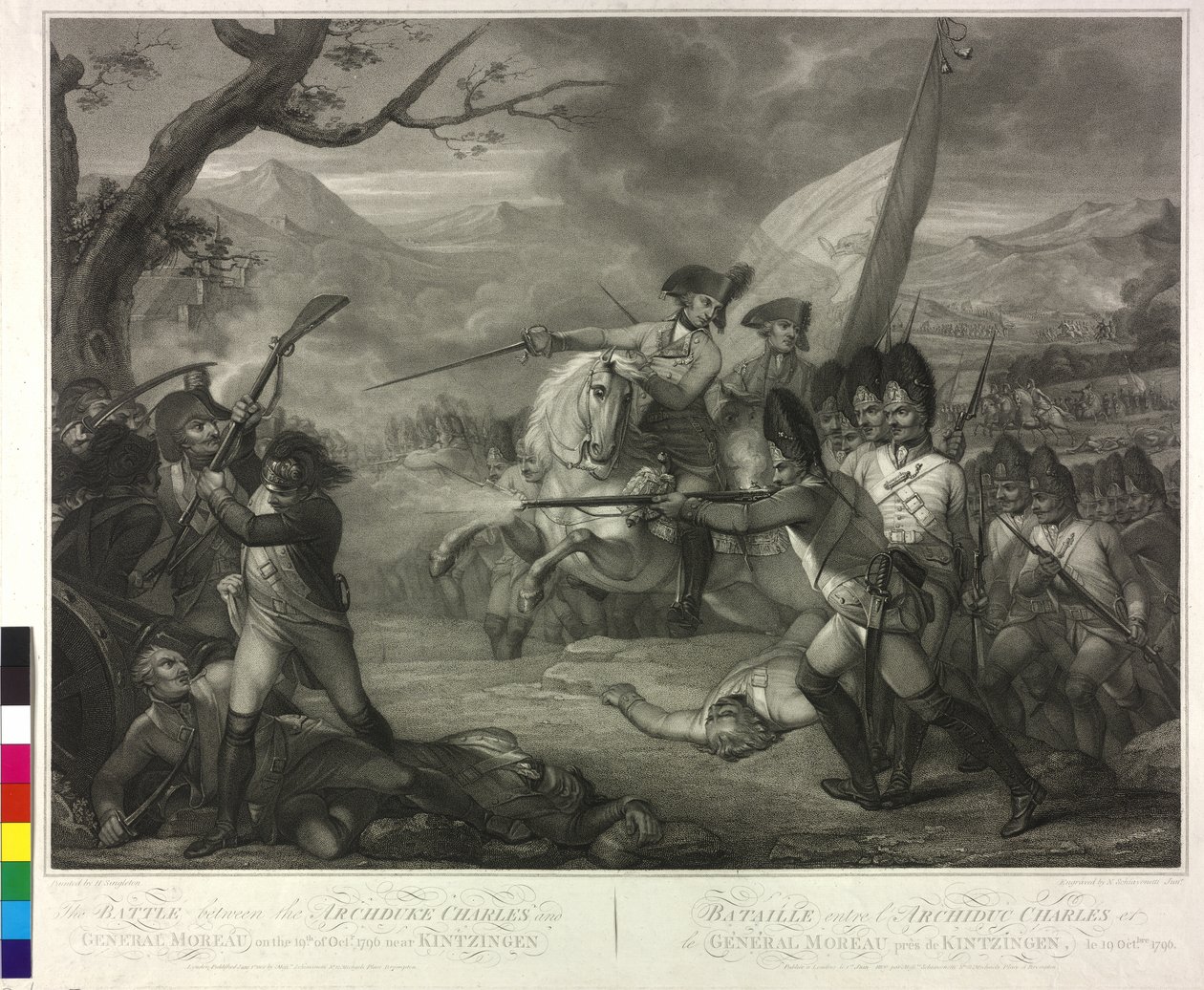 Am 19.10.1796 Erzherzog Karl in der Schlacht von Emmendingen von Nicolo Schiavonetti