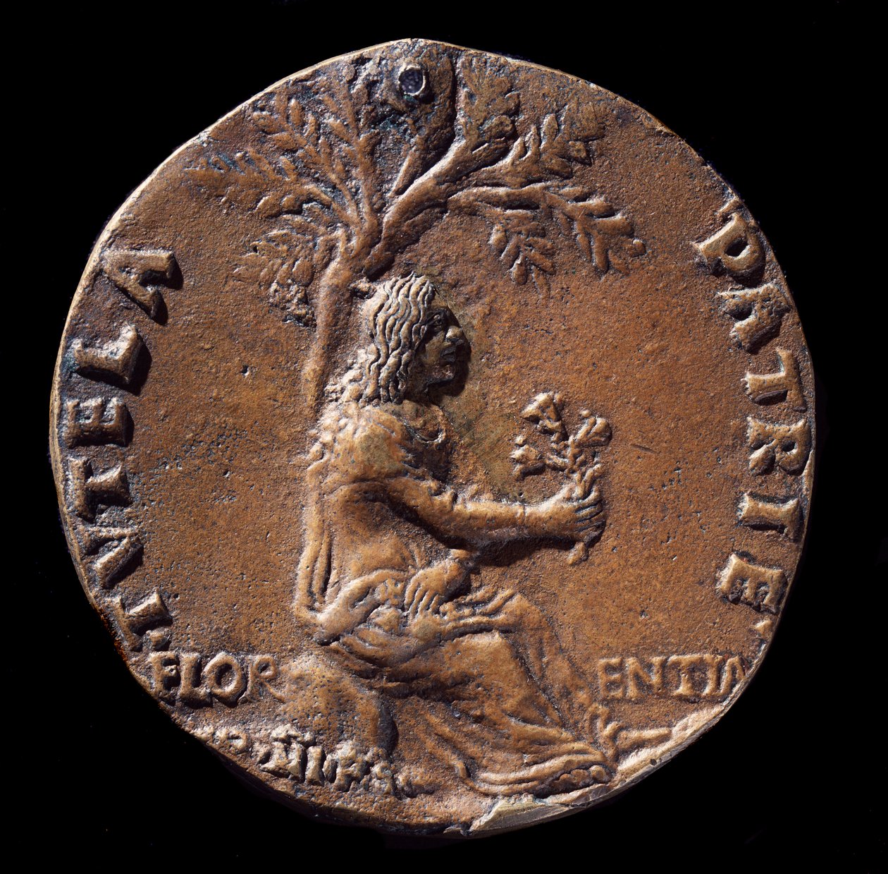 Medaille darstellend Lorenzo de Medici, genannt der Prächtige von Nicolo Spinelli