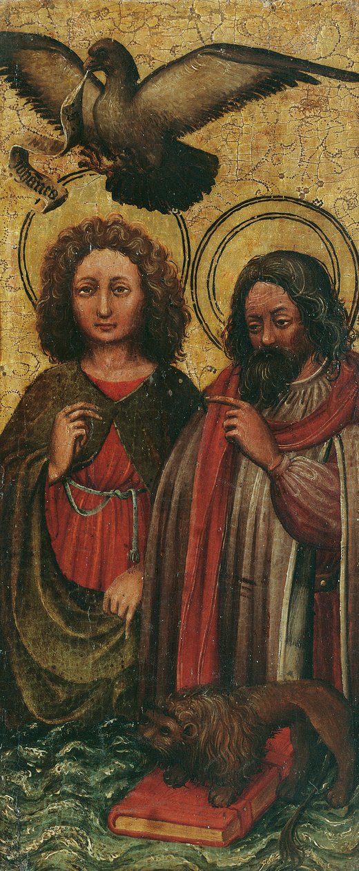 Die Evangelisten Johannes und Markus von Niederländischer Maler