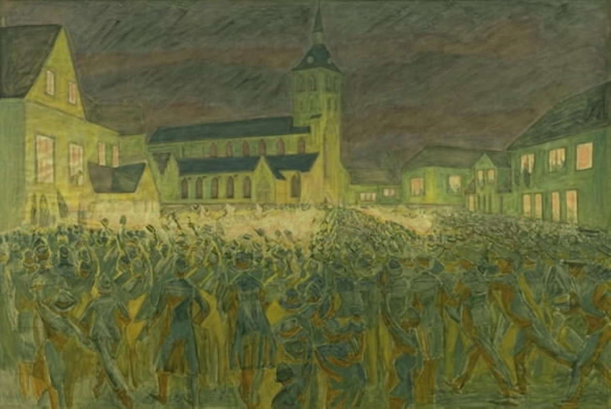 Fackelzug 1867 für H.C. Andersen in Odense von Niels Larsen Stevns