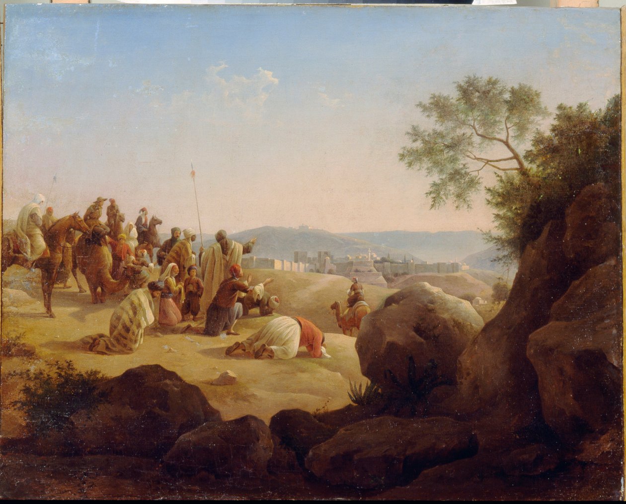 Die Pilger vor Jerusalem von Nikanor Grigorievich Tschernezoff