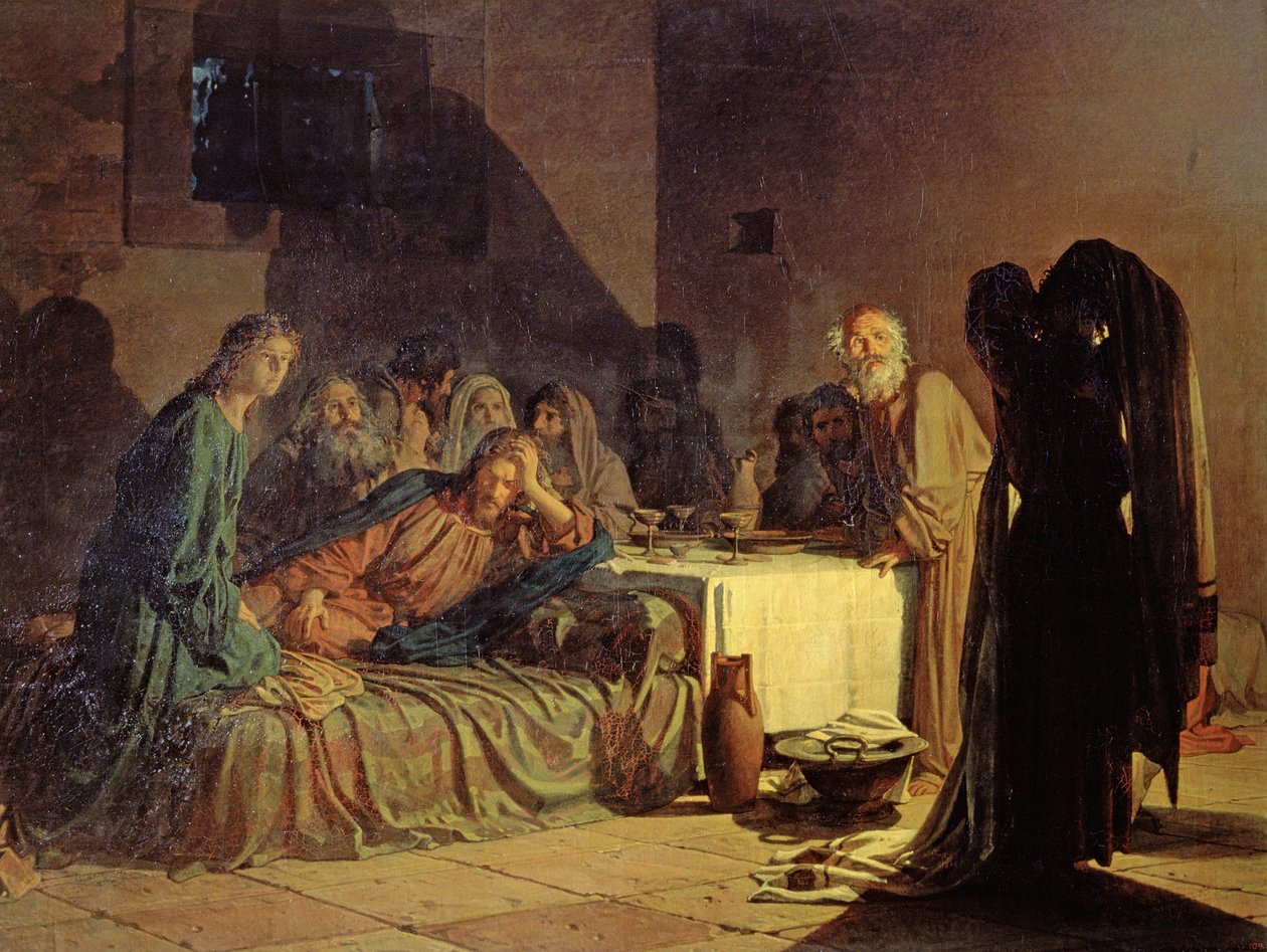 Das letzte Abendmahl, 1863 von Nikolai Nikolaevich Ge