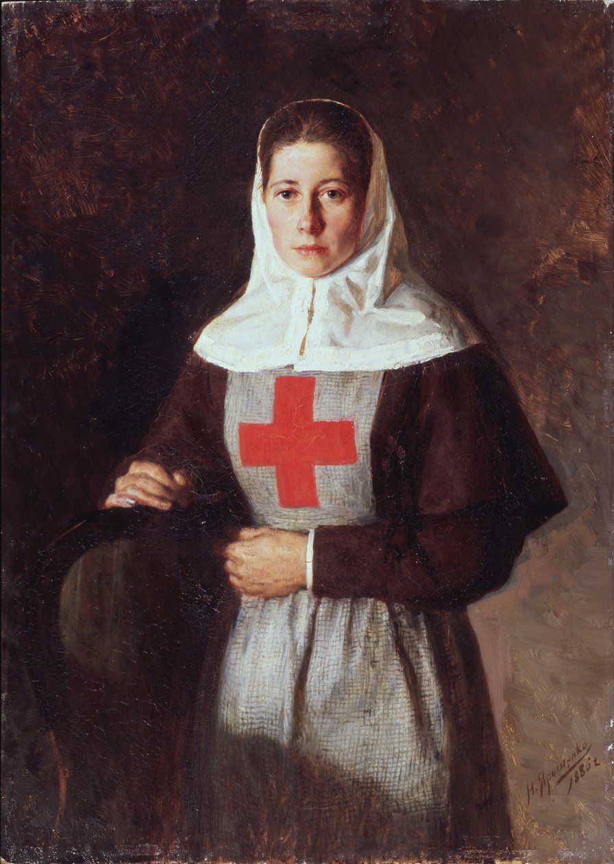 Eine Krankenschwester, 1886 von Nikolai Aleksandrovich Yaroshenko