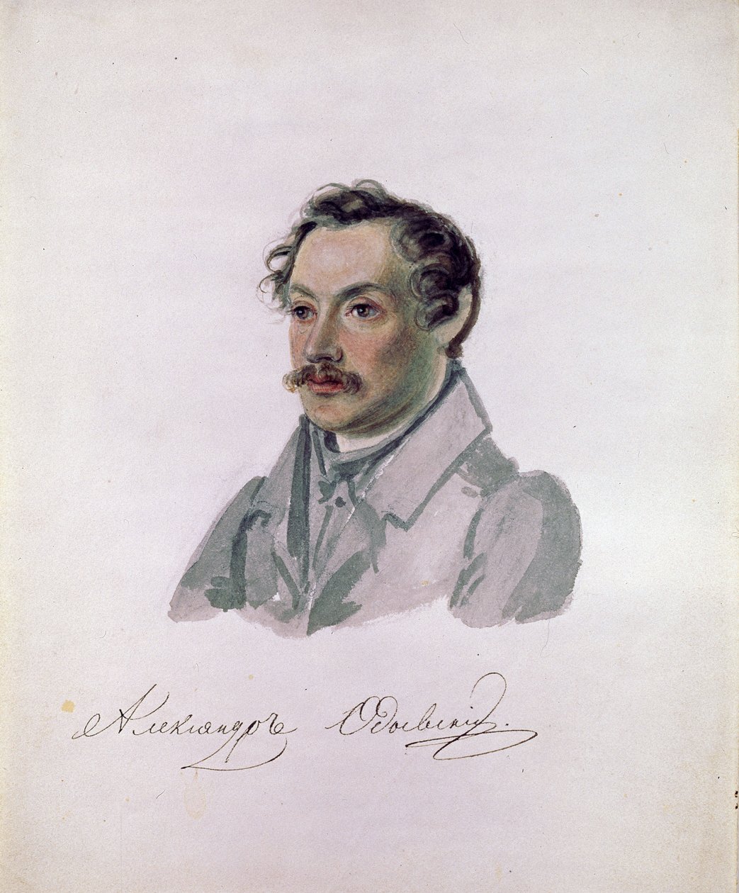 Porträt des Dichters und Dekabristen Graf Alexander I. Odoevsky (1802-1839) von Nikolai Alexandrovich Bestuzhev