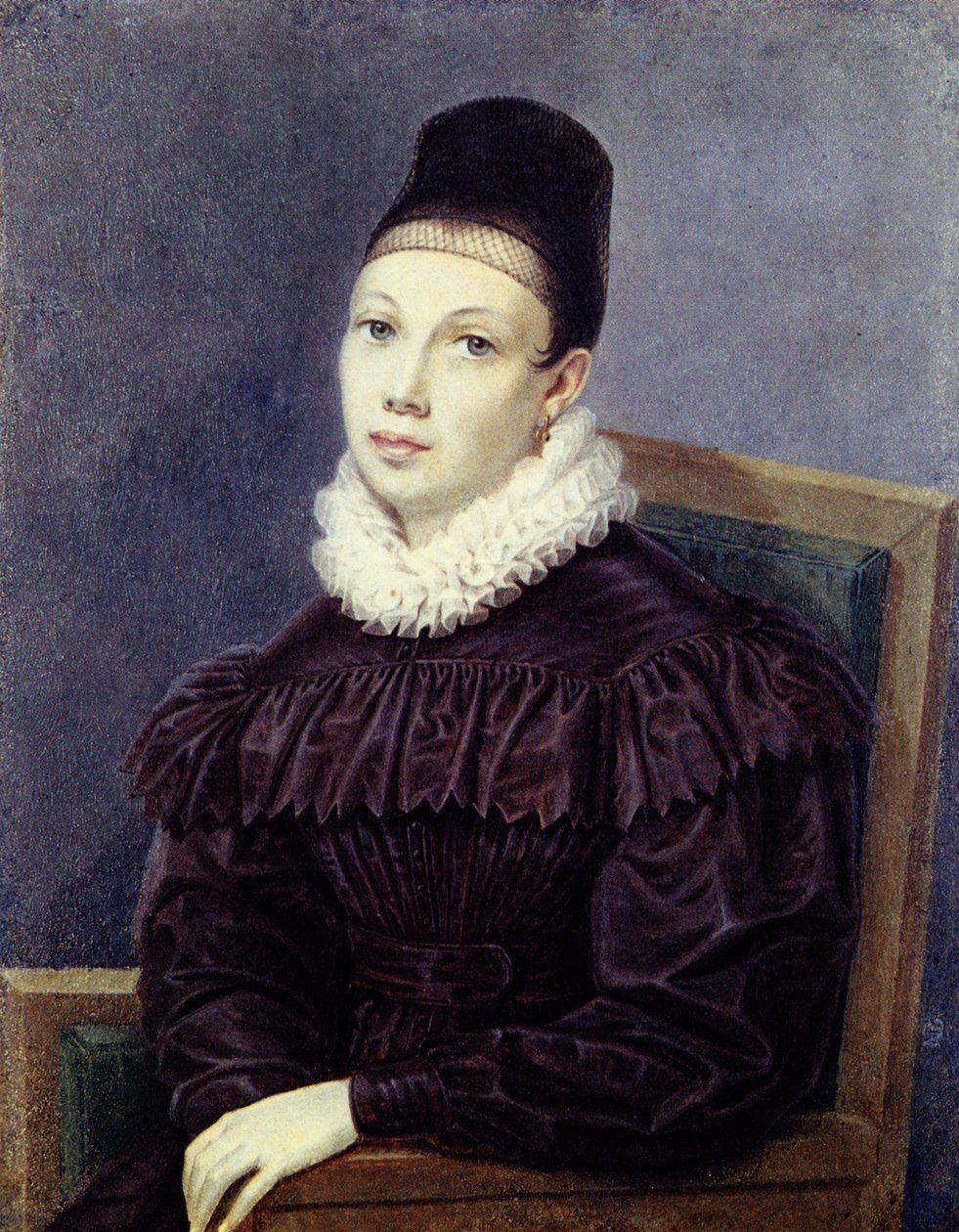 Porträt von Jelisaweta Petrowna Naryschkina 1801-1867, 1832 von Nikolai Alexandrovich Bestuzhev