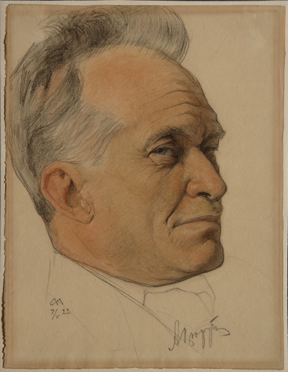 Porträt von Alexander Dmitrievich Tsiurupa 1870-1928, 1922 von Nikolai Andreevich Andreev