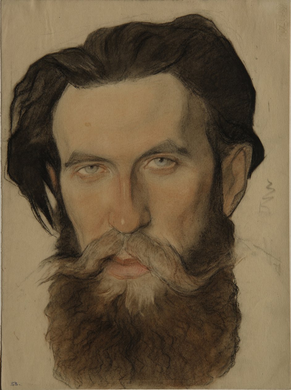 Porträt von Otto Y. Schmidt 1891-1956, 1921-1922 von Nikolai Andreevich Andreev