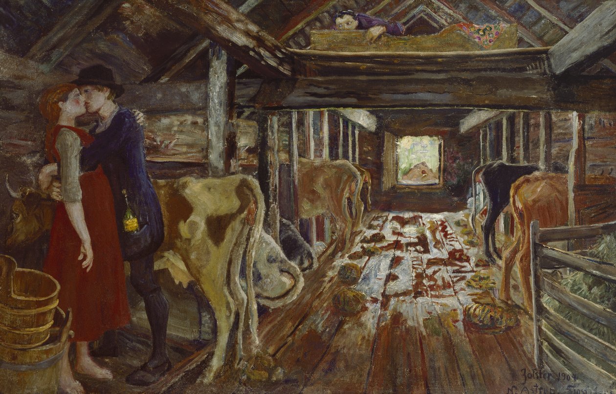 Scheunenentwurf von Nikolai Astrup