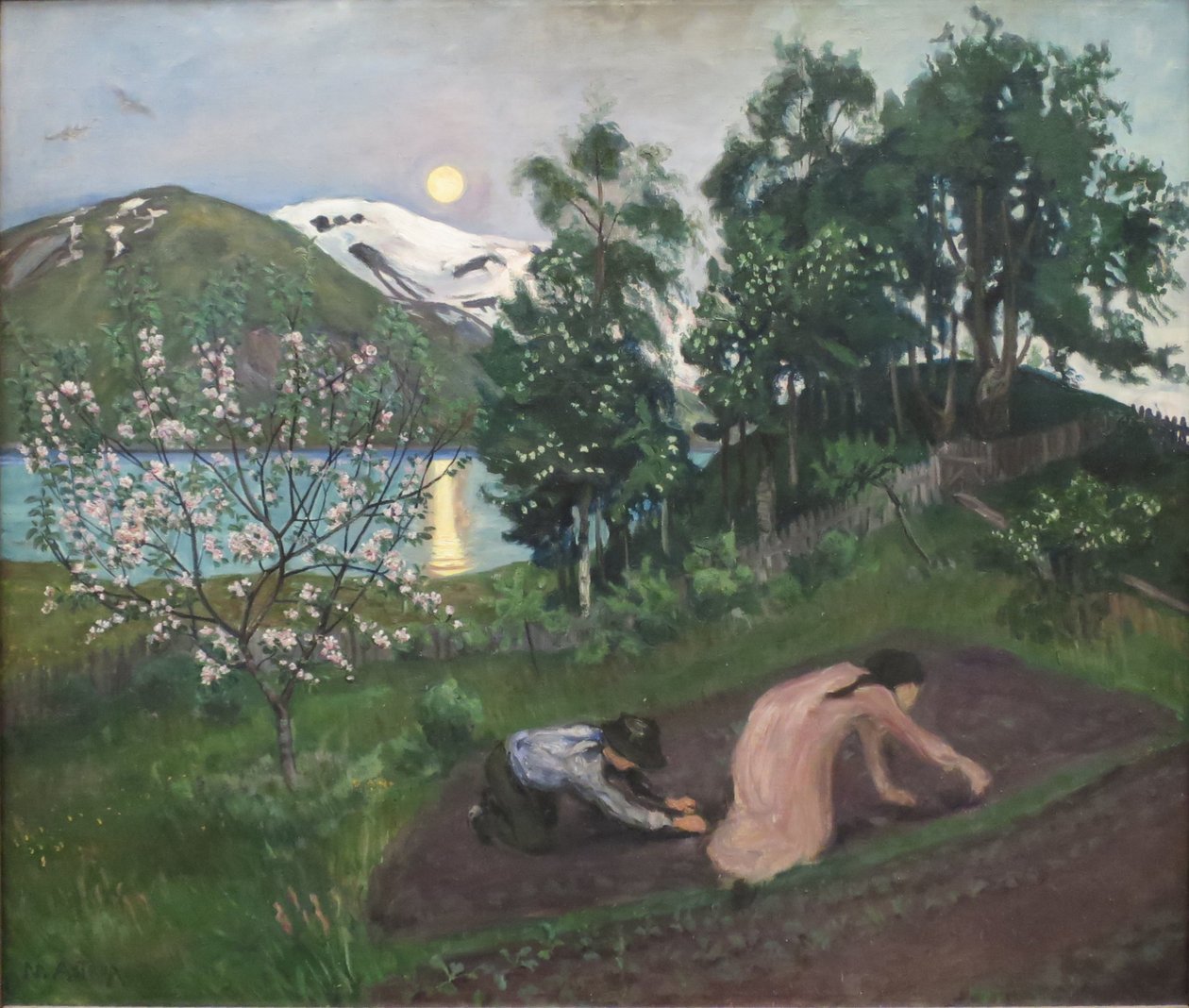 Frühlingsnacht im Garten von Nikolai Astrup