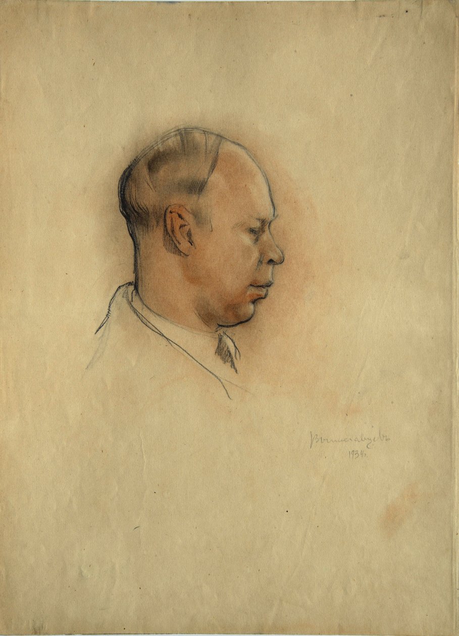 Porträt des Komponisten Sergei Prokofjew (1891-1953) von Nikolai Nikolayevich Vysheslavtsev