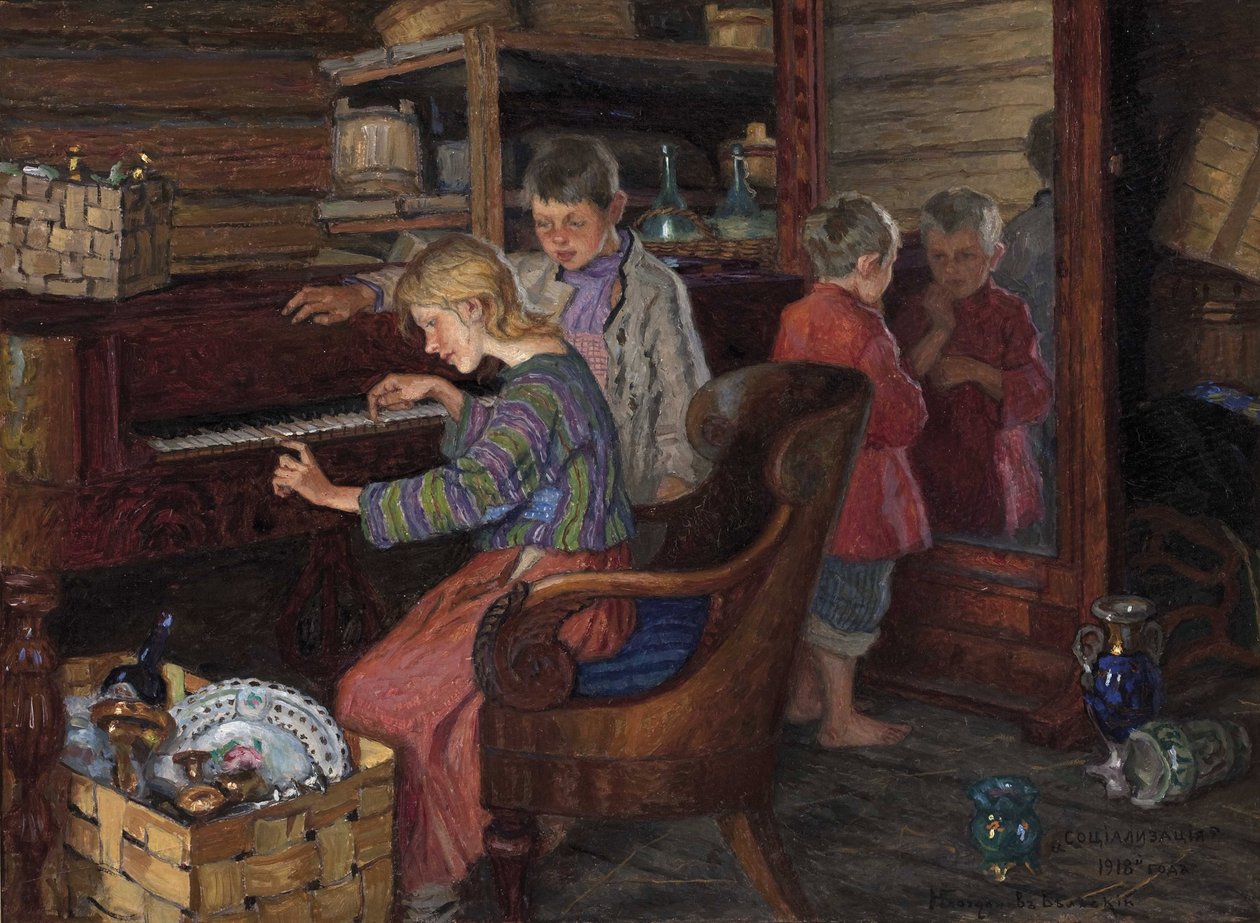 Die Sozialisierung von Nikolai Petrovich Bogdanov Belsky