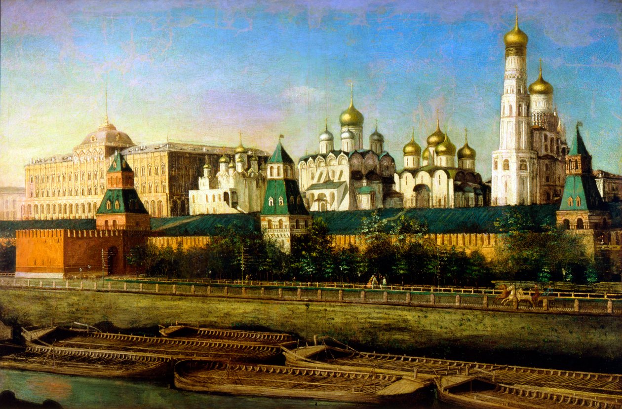 Blick auf den Moskauer Kreml von Nikolai Podklyuchnikov