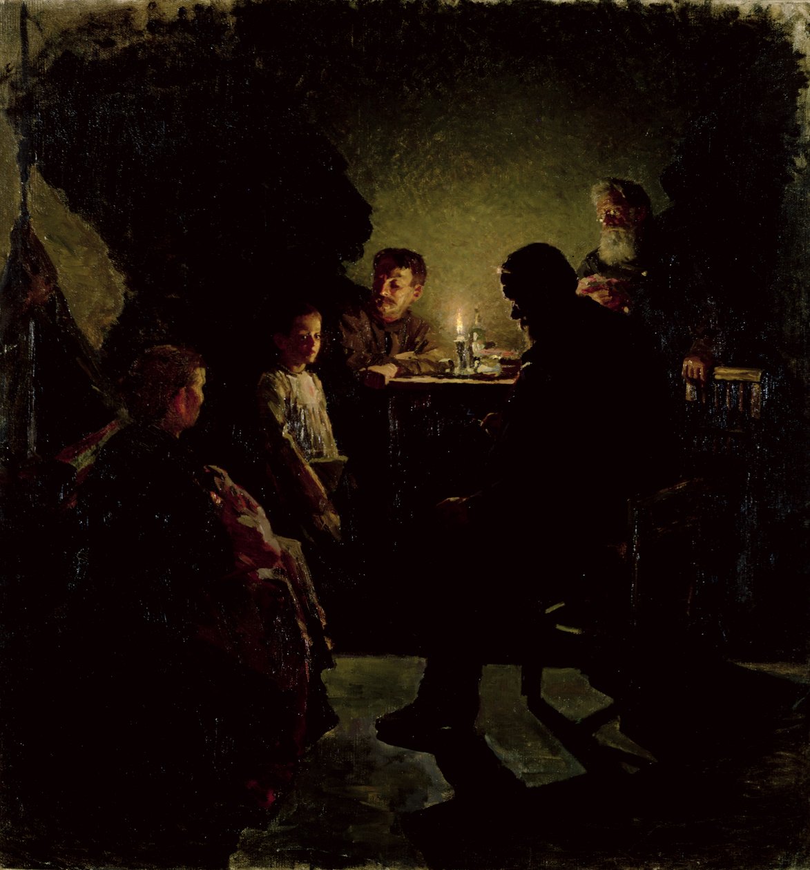 Die Arbeiterfamilie von Nikolaj Alekseevich Kasatkin