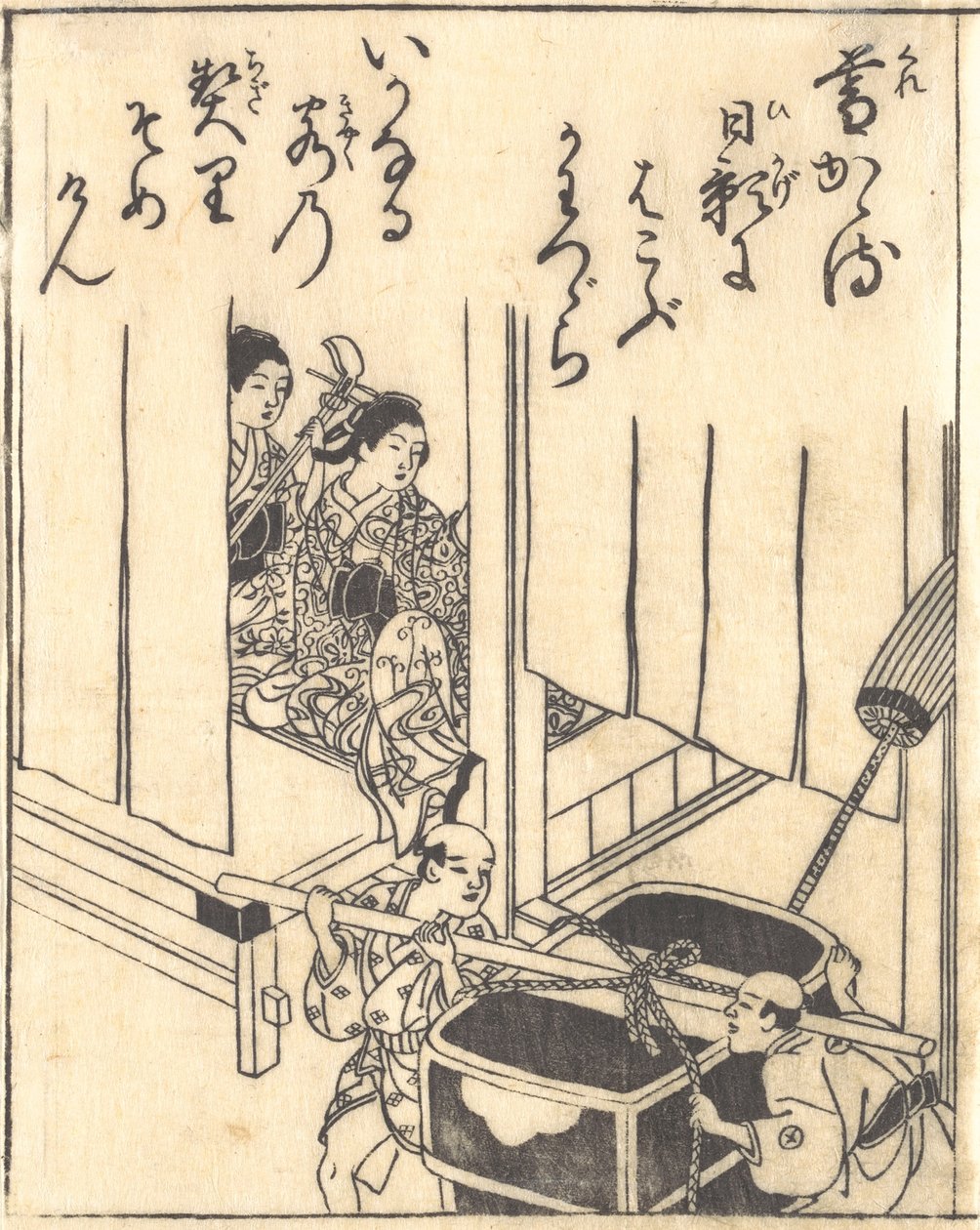 Druck von Nishikawa Sukenobu