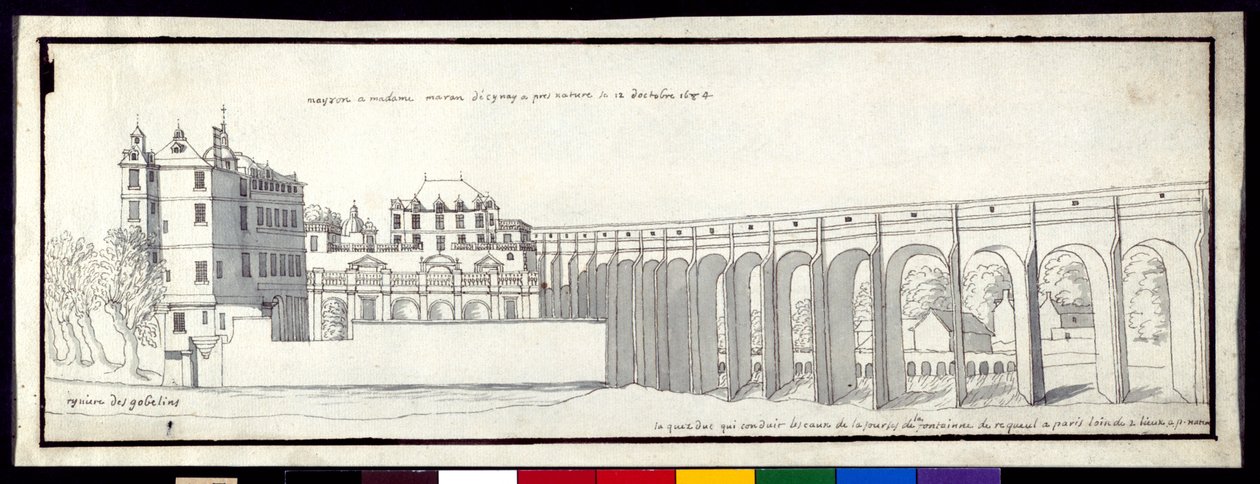 Das Aquädukt von Arcueil von Noel Gasselin