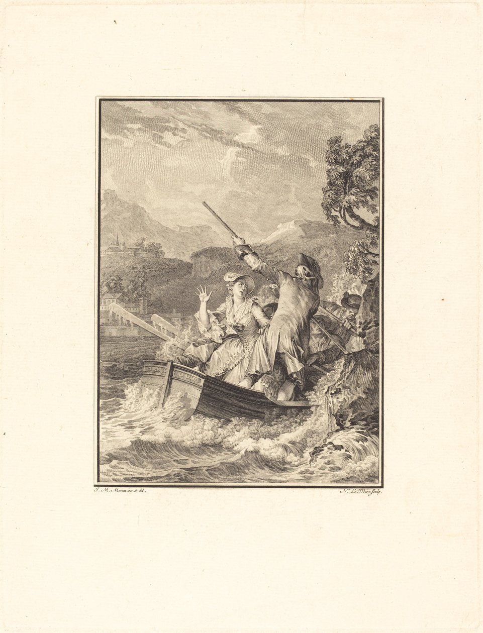 Das Boot von Noël Le Mire after Jean Michel Moreau
