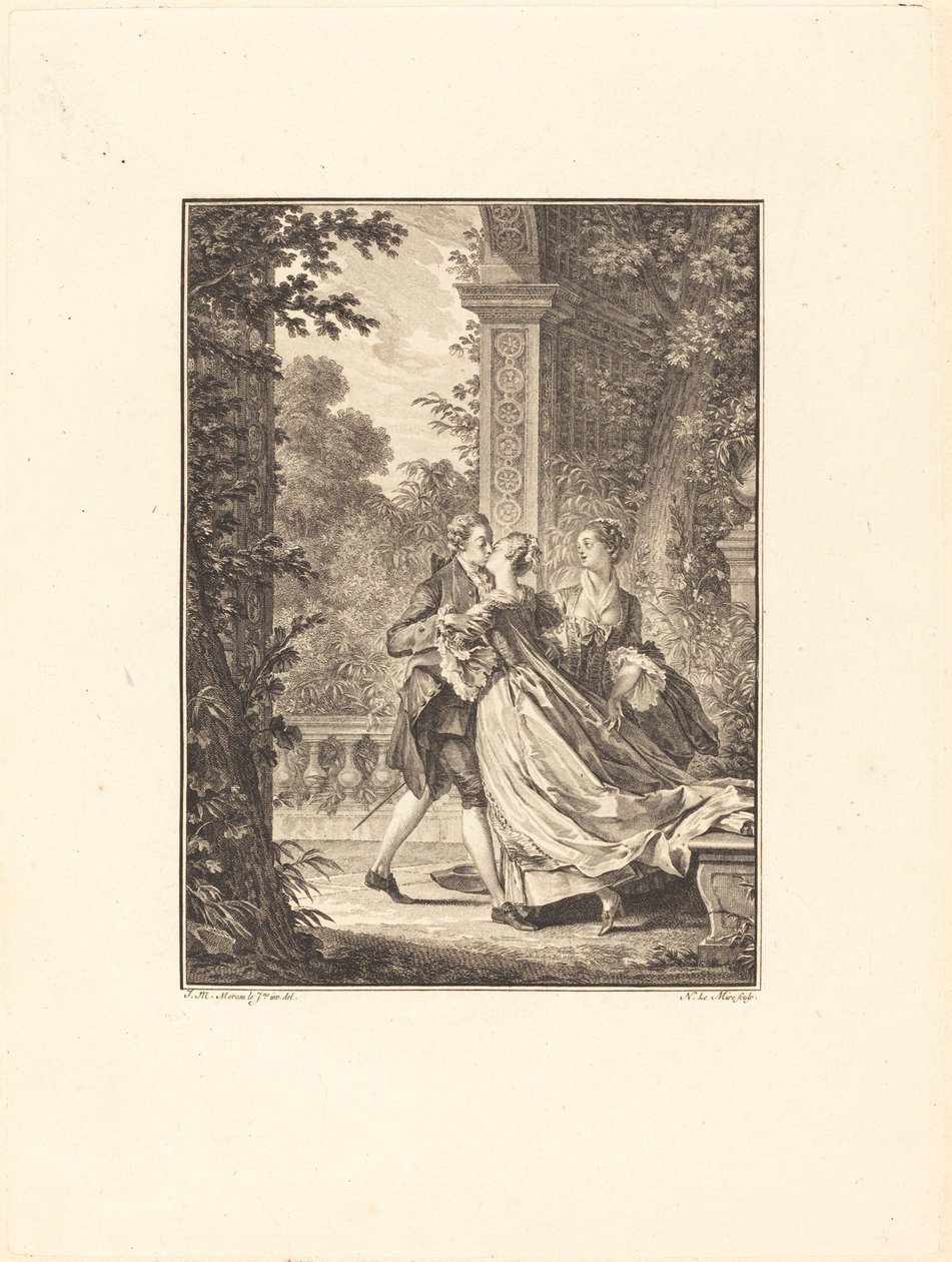 Ohne dieses Geheimnis zu verstehen von Noël Le Mire after Jean Michel Moreau