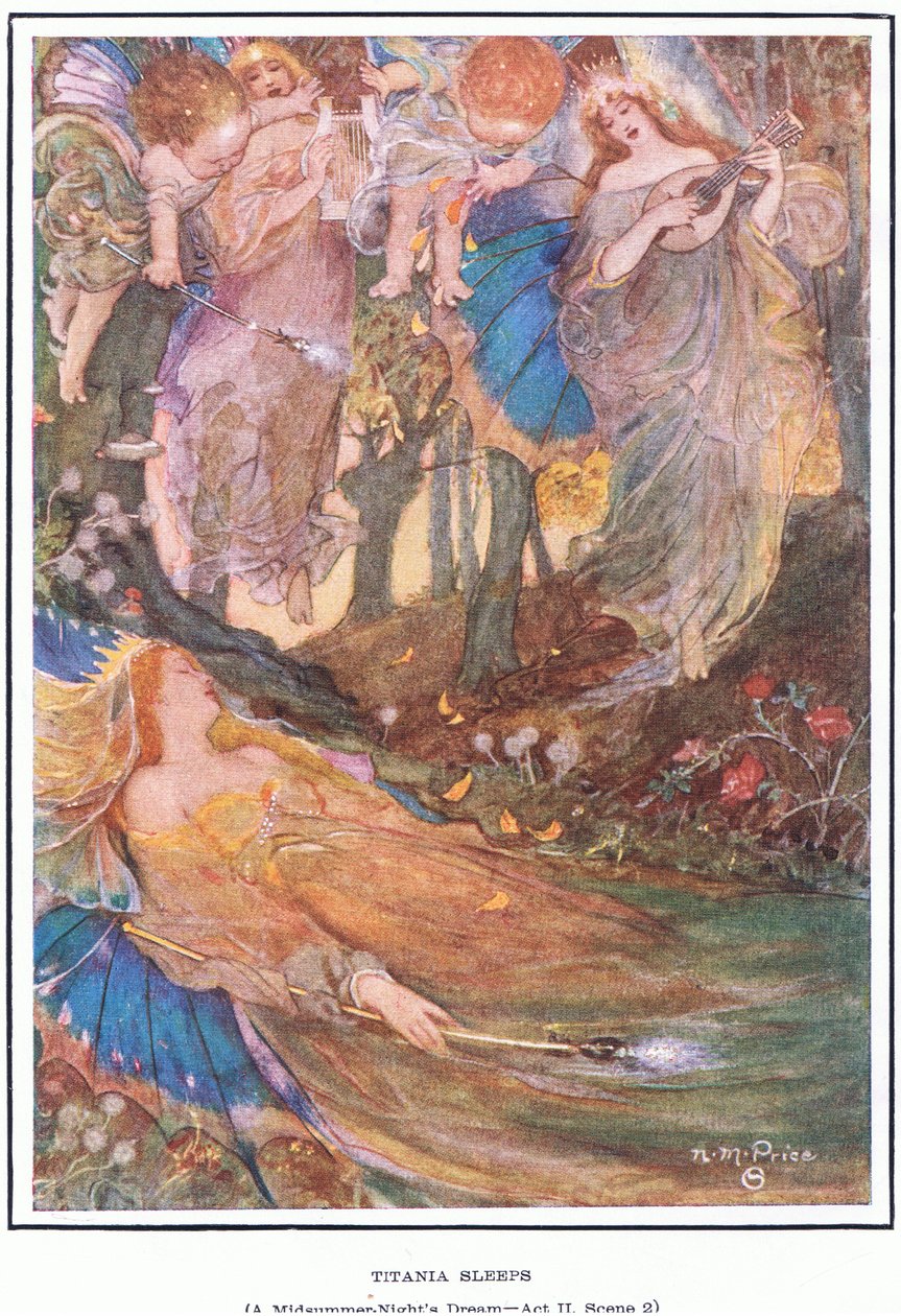 Titania schläft (Ein Sommernachtstraum) von Norman Mills Price