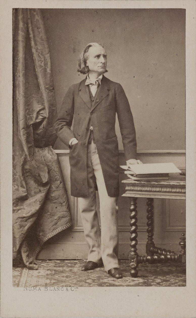 Porträt des Komponisten Franz Liszt 1811-1886, ca. 1870 von Numa Blanc