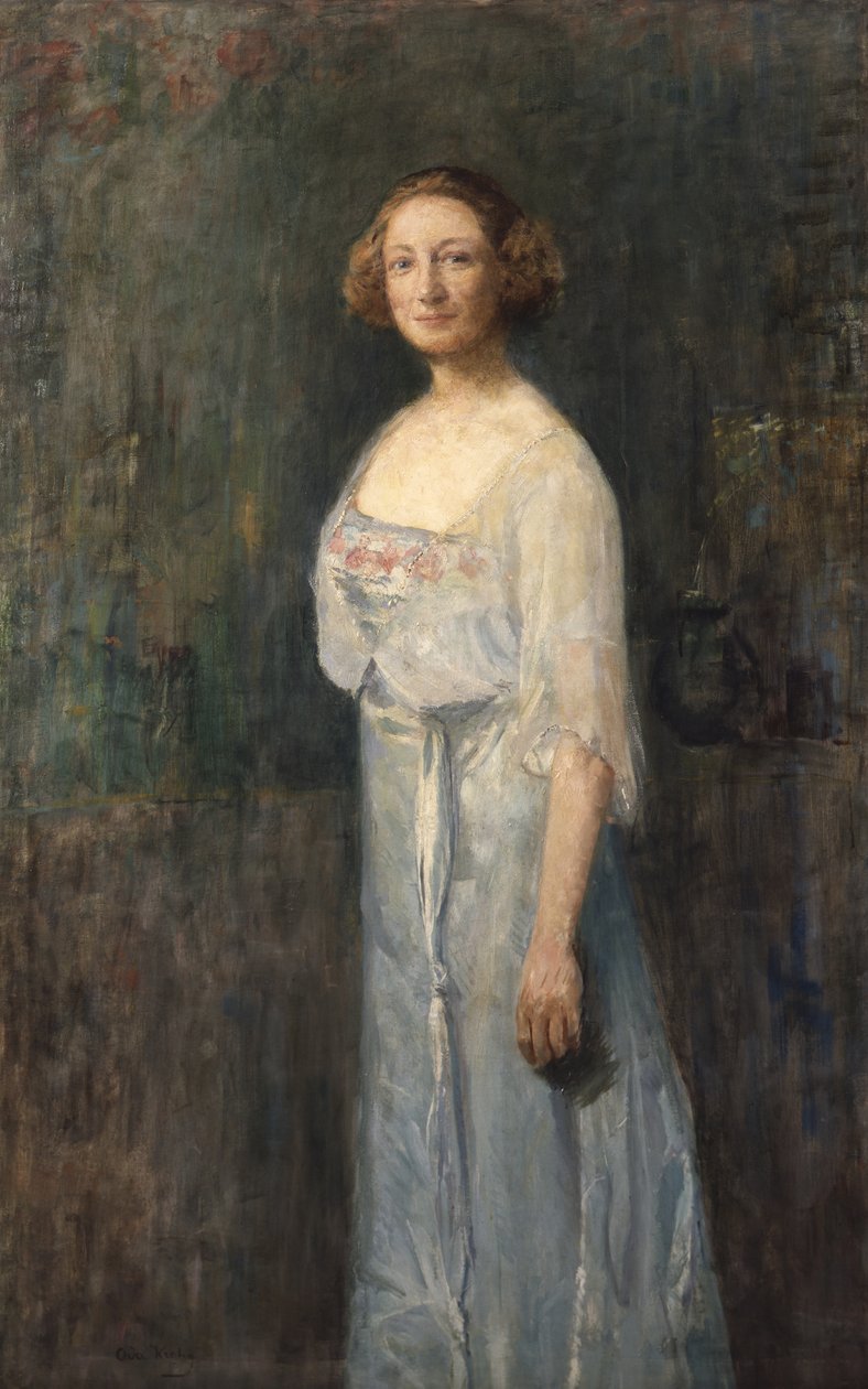 Schauspielerin Johanne Dybwad (1867-1950) von Oda Krohg