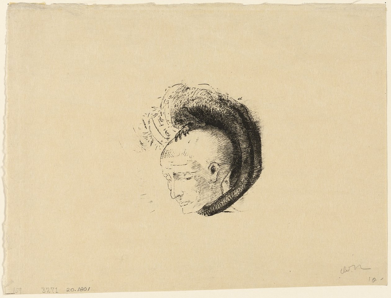Frontispiz für Le mouvement idéaliste en peinture von André Mellerio von Odilon Redon