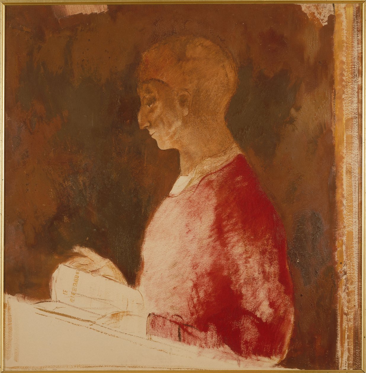 Der Graveur (Büste eines Mannes) von Odilon Redon