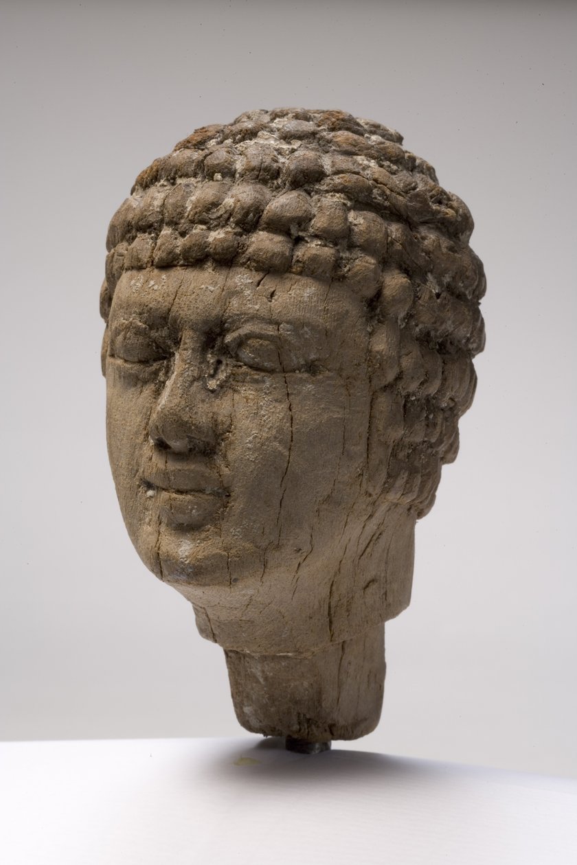 Kopf eines Mannes (Holz) von Old Kingdom Egyptian