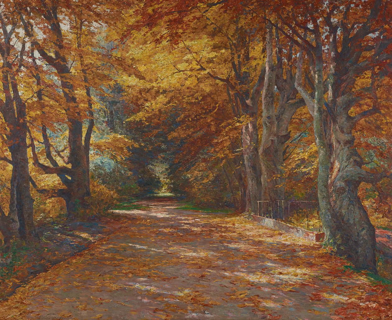 Praterallee im Herbst von Olga Wisinger-Florian