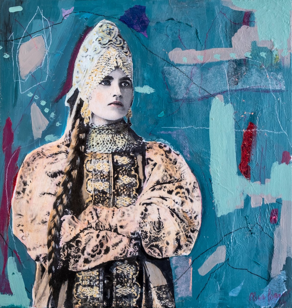 Russisches Mädchen 900, 2024 von Olivia Gozzano