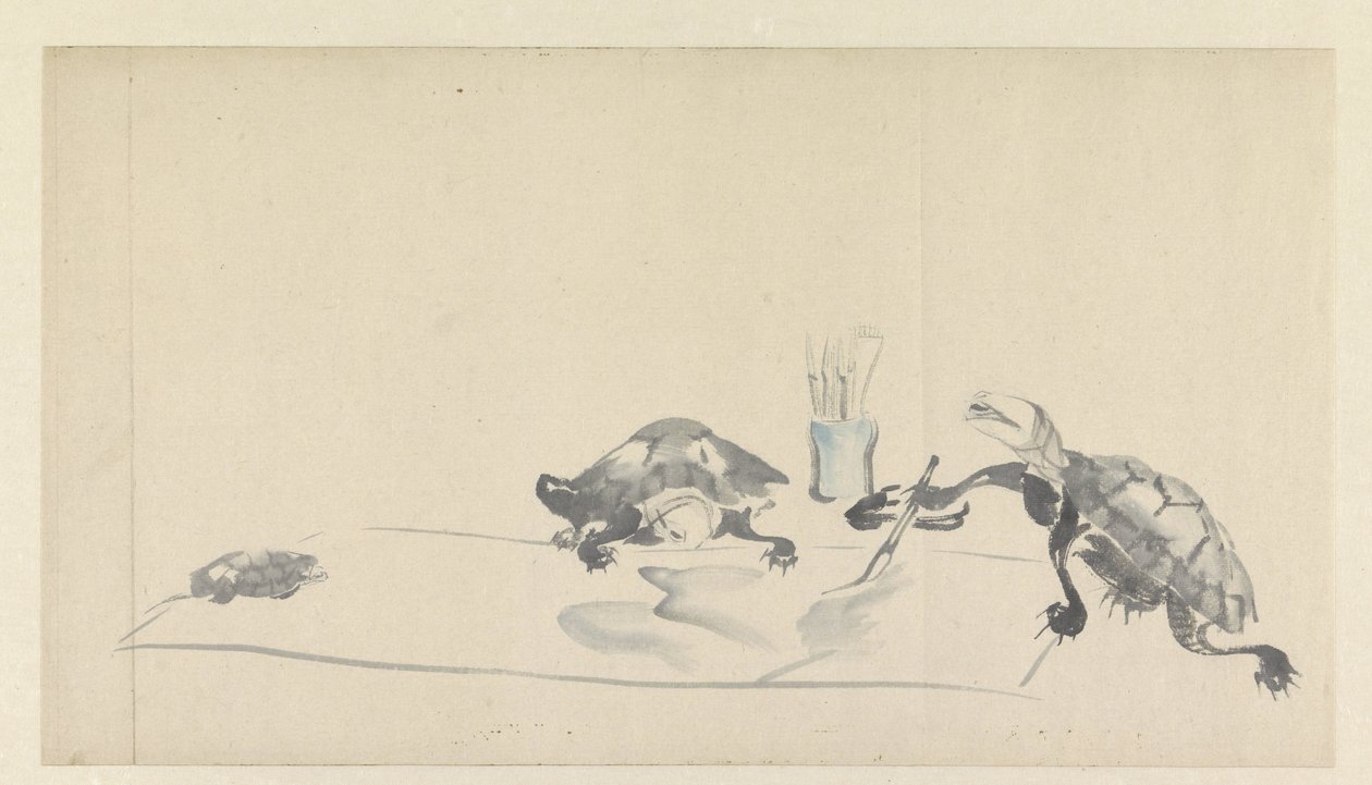 Schilderende schildpadden von Onishi Chinnen