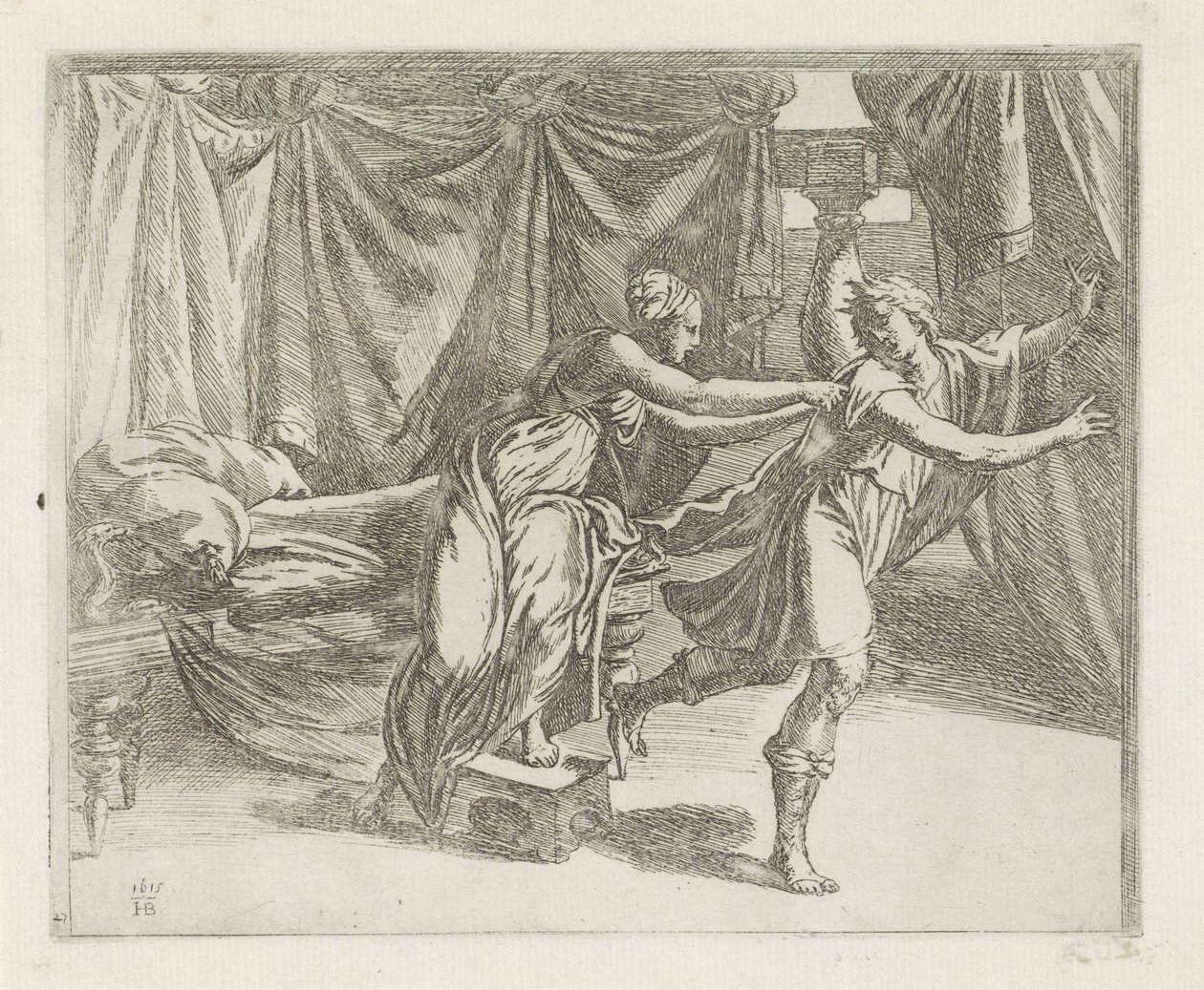 Joseph und die Frau des Potiphar von Orazio Borgianni