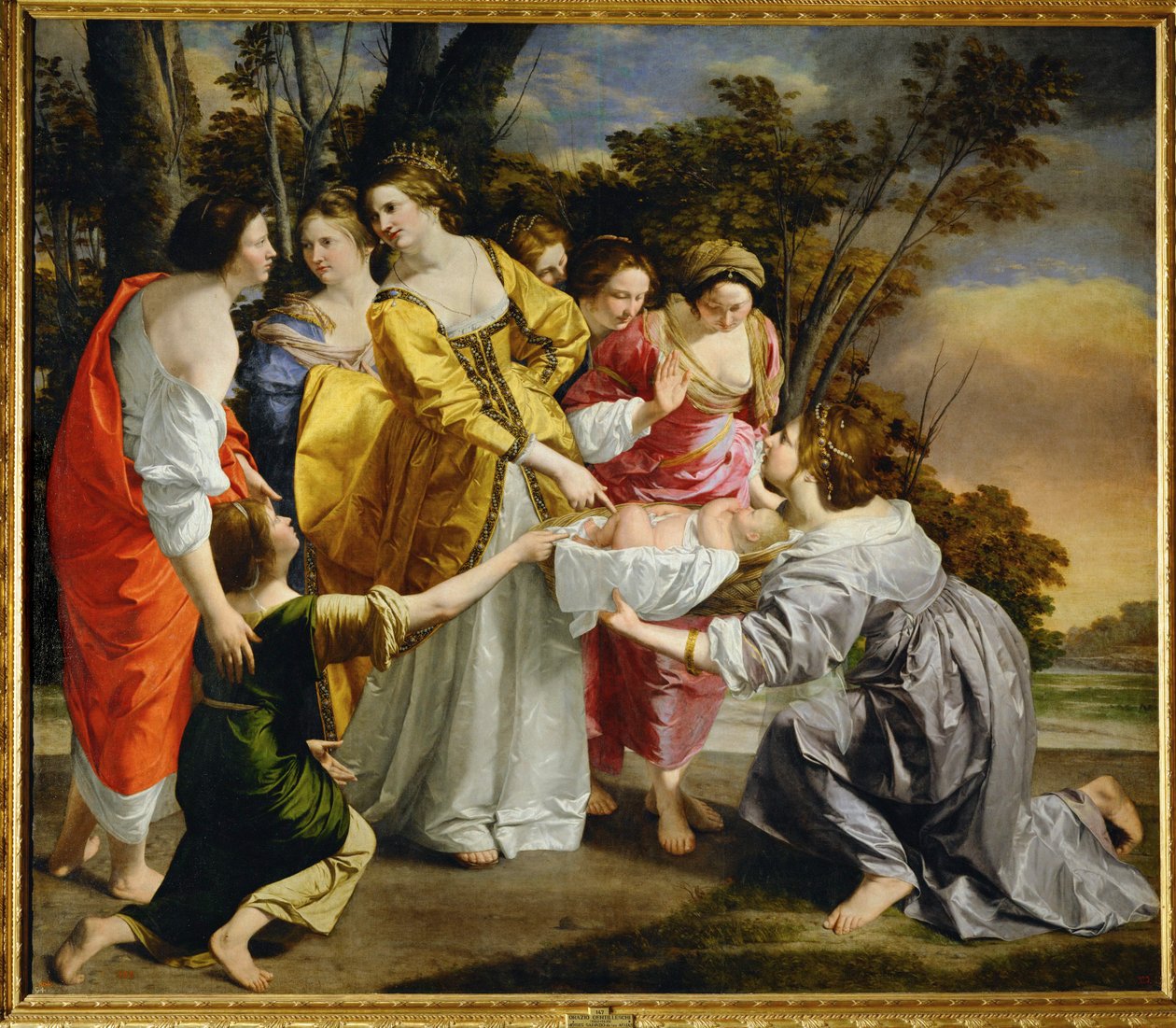 Moses wird aus dem Nil gerettet von Orazio Gentileschi