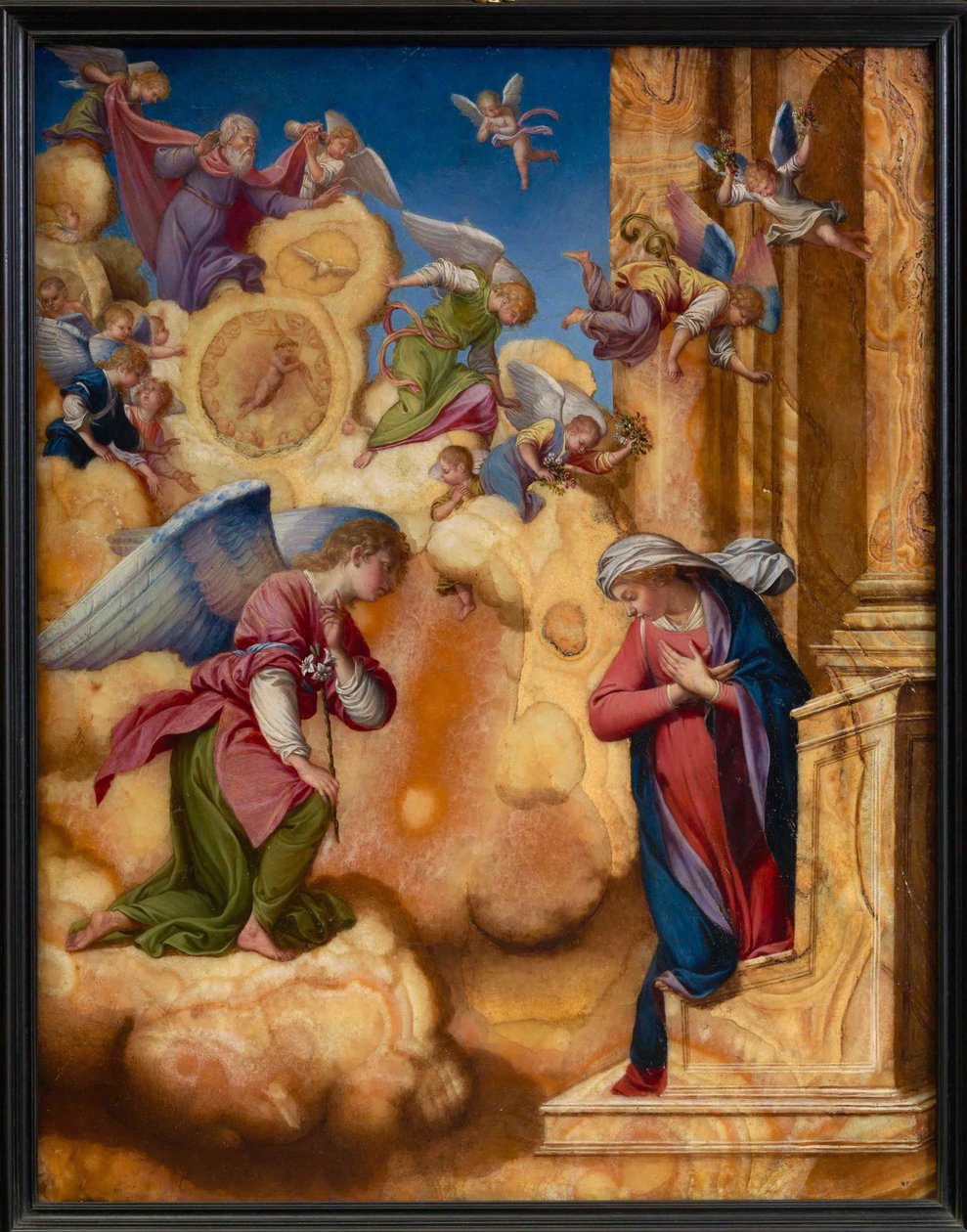 Die Verkündigung, ca. 1600 von Orazio Gentileschi