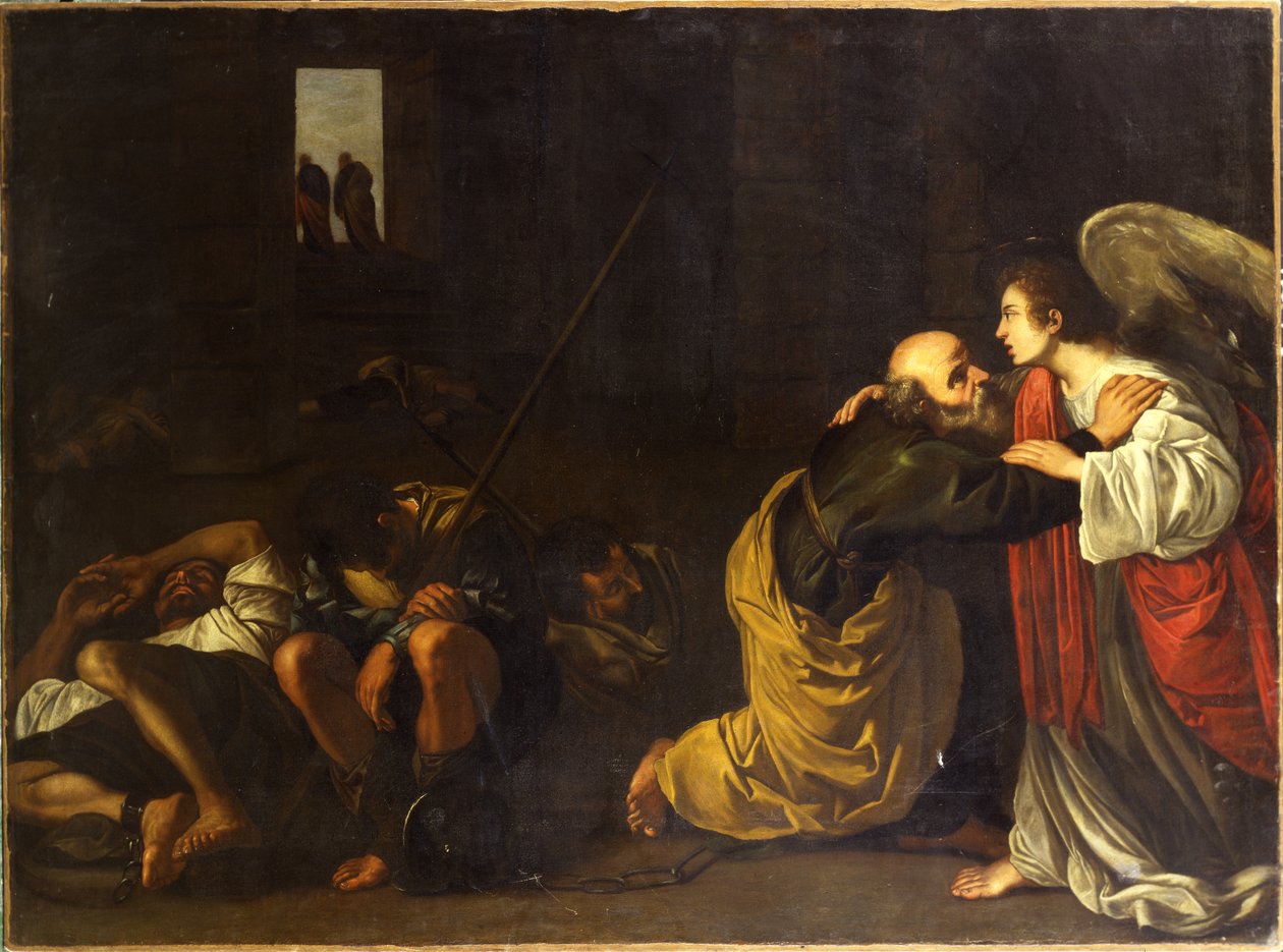 Die Befreiung des Heiligen Petrus von Orazio Gentileschi