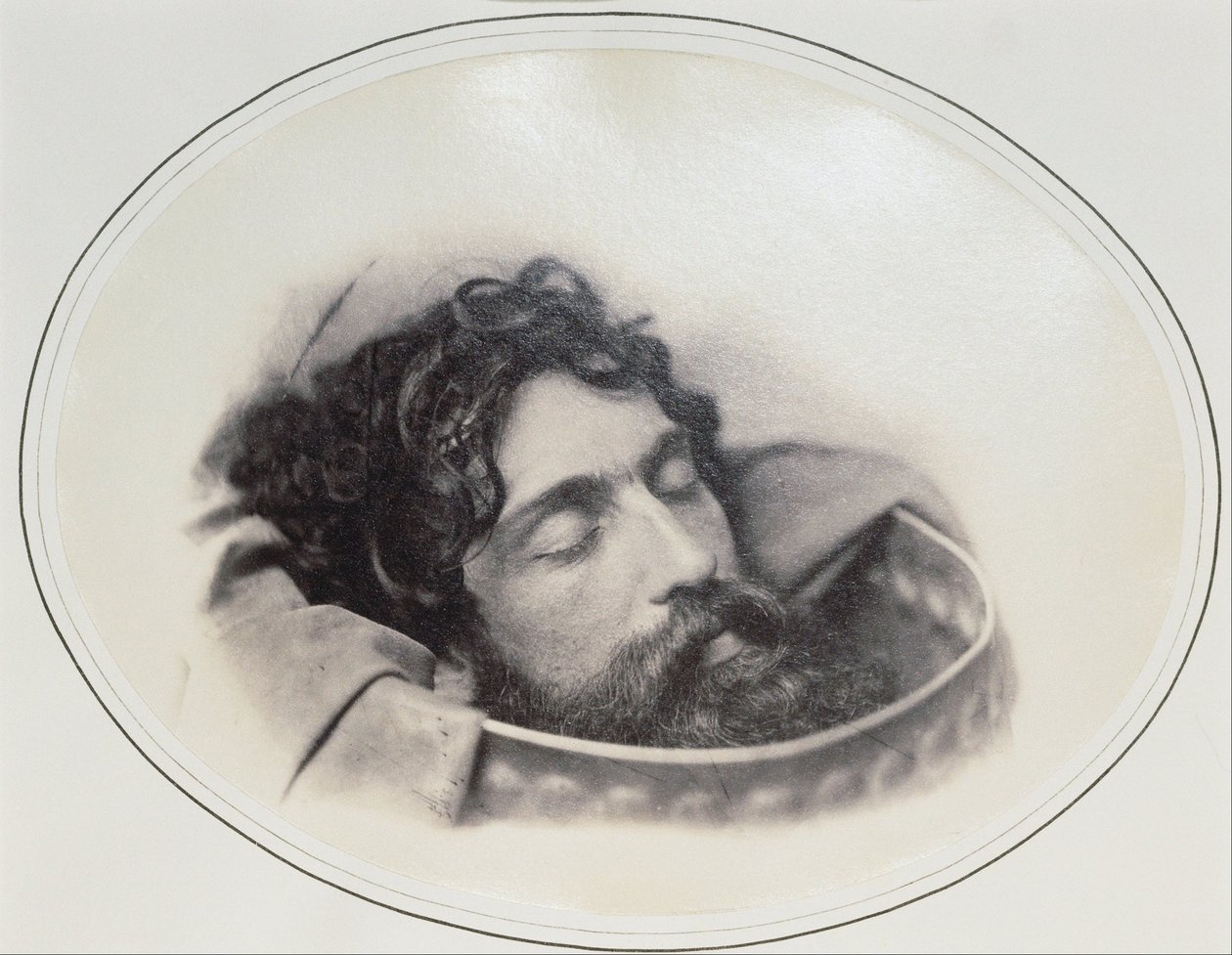 Studie des Kopfes von Johannes dem Täufer auf einer Schale von Oscar Gustav Rejlander