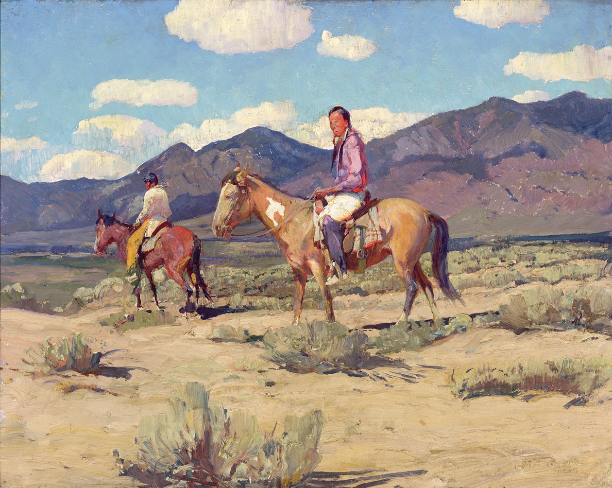 Krieger der Taos-Berge von Oscar Edward Berninghaus