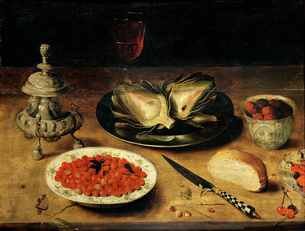 Stillleben mit einer Artischocke von Osias the Elder Beert
