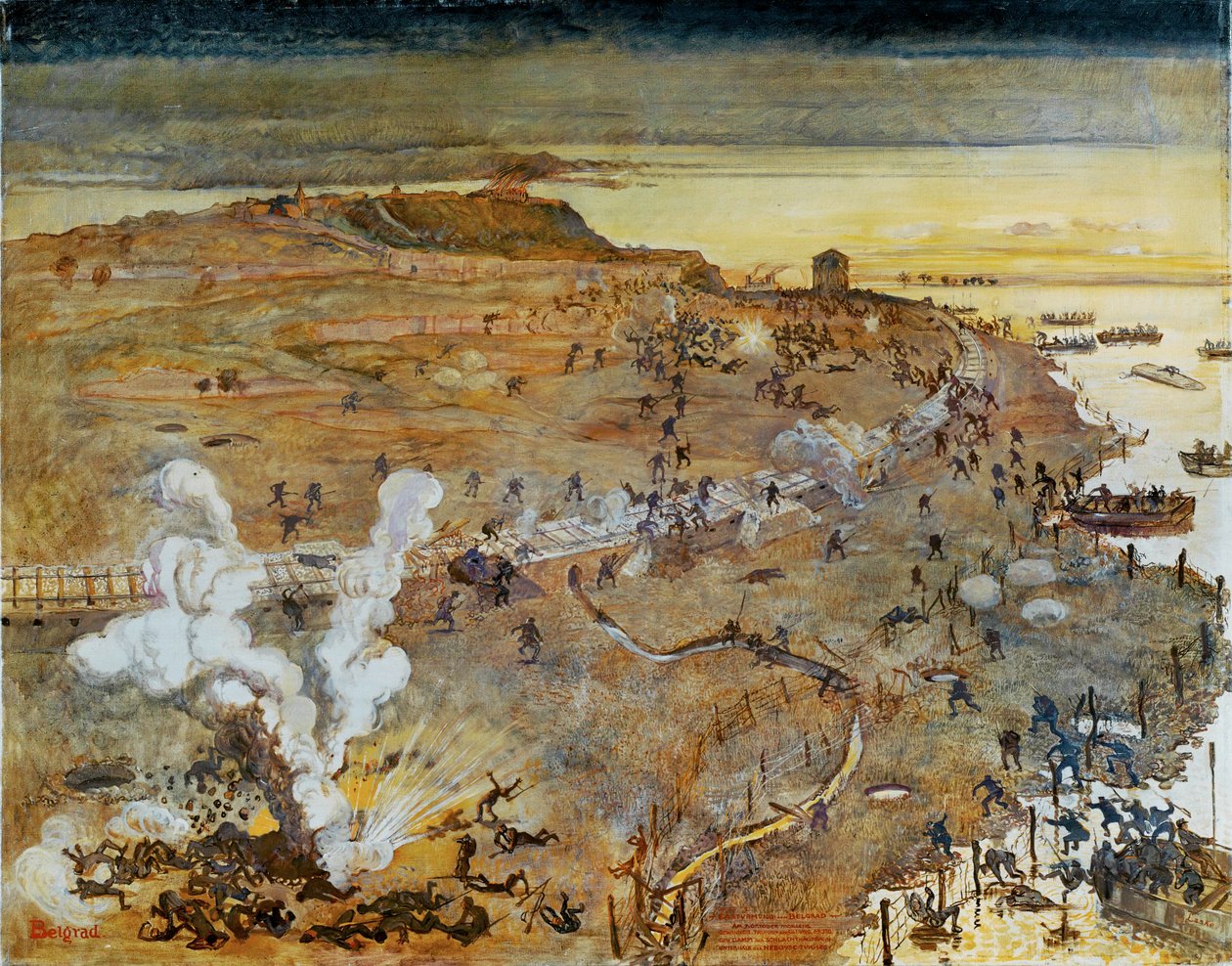 Die Schlacht von Belgrad von Oskar Laske