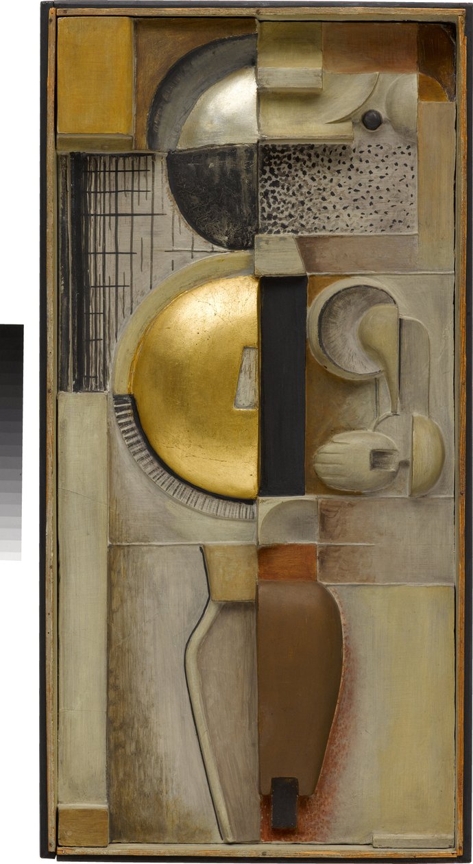 Relief JG in Bronze von Oskar Schlemmer