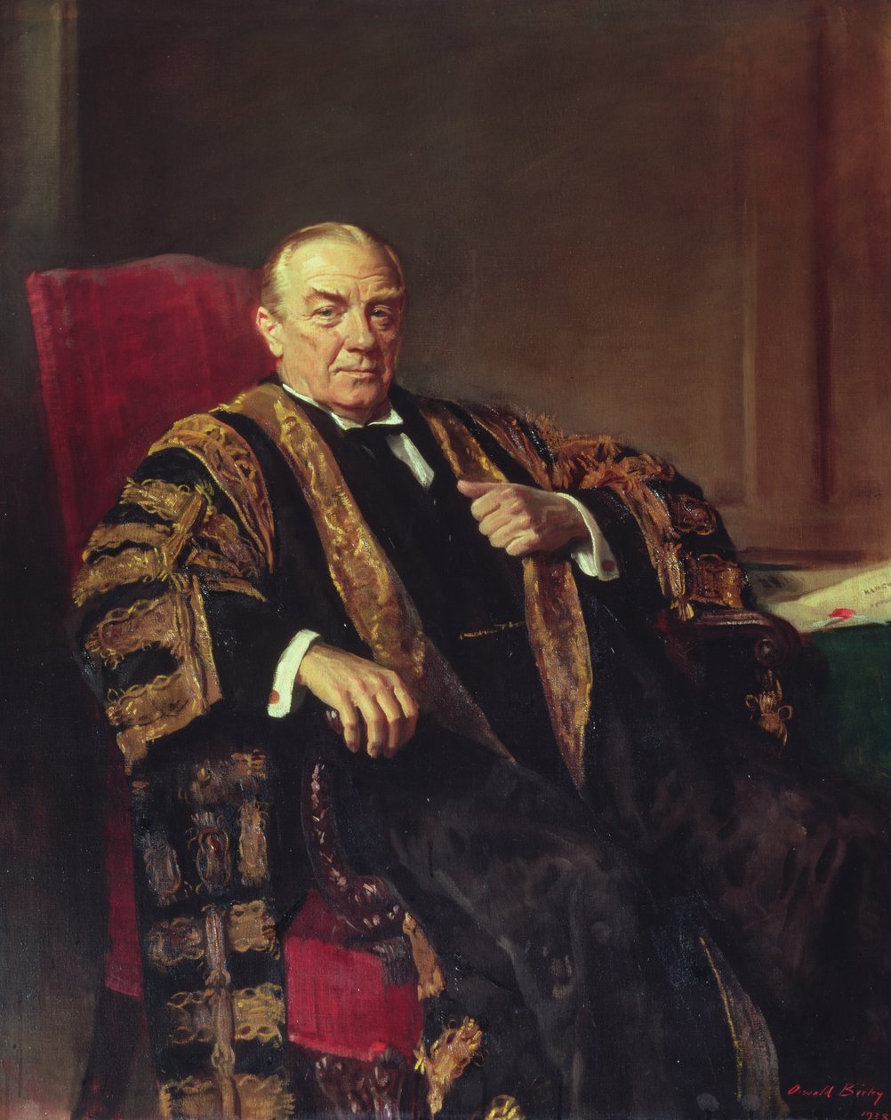 Porträt von Stanley Baldwin (1867-1947) von Oswald Hornby Joseph Birley