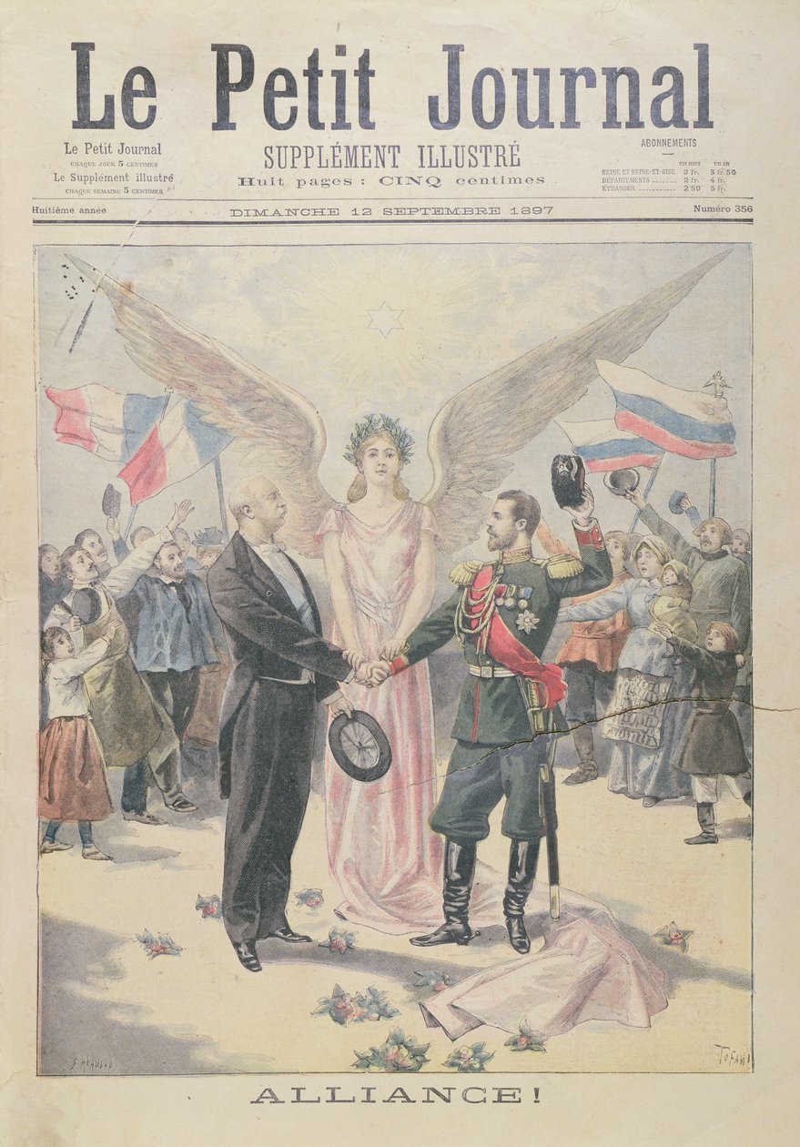 Die französisch-russische Allianz, Titelseite von 