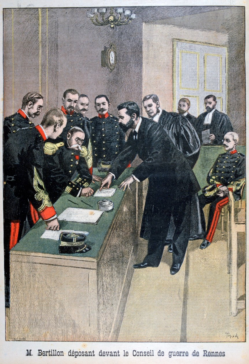 Alphonse Bertillon, französischer Polizeibeamter, 1899 von Oswaldo Tofani