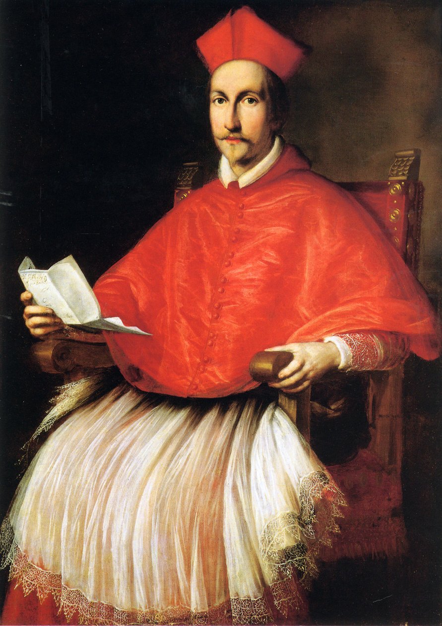 Porträt von Kardinal Francesco Barberini von Ottavio Leoni