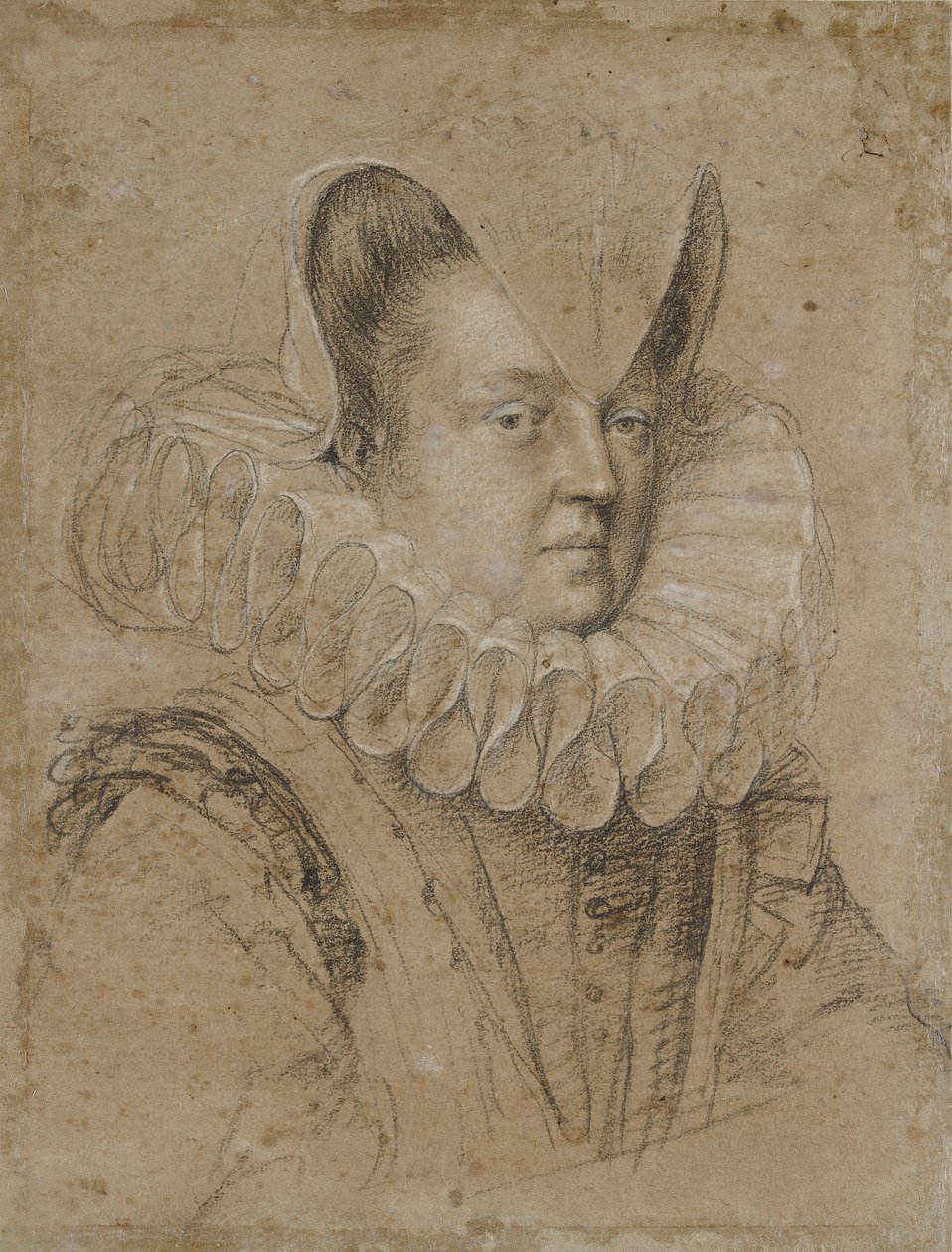 Porträt von Margherita, Herzogin von Ferrara von Ottavio Mario Leoni