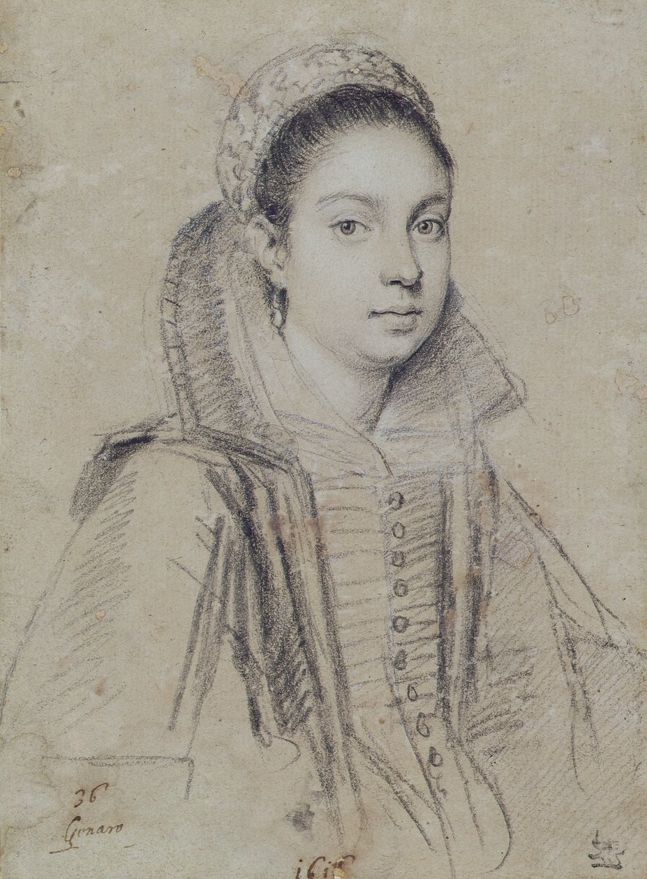 Porträt einer Dame von Ottavio Mario Leoni