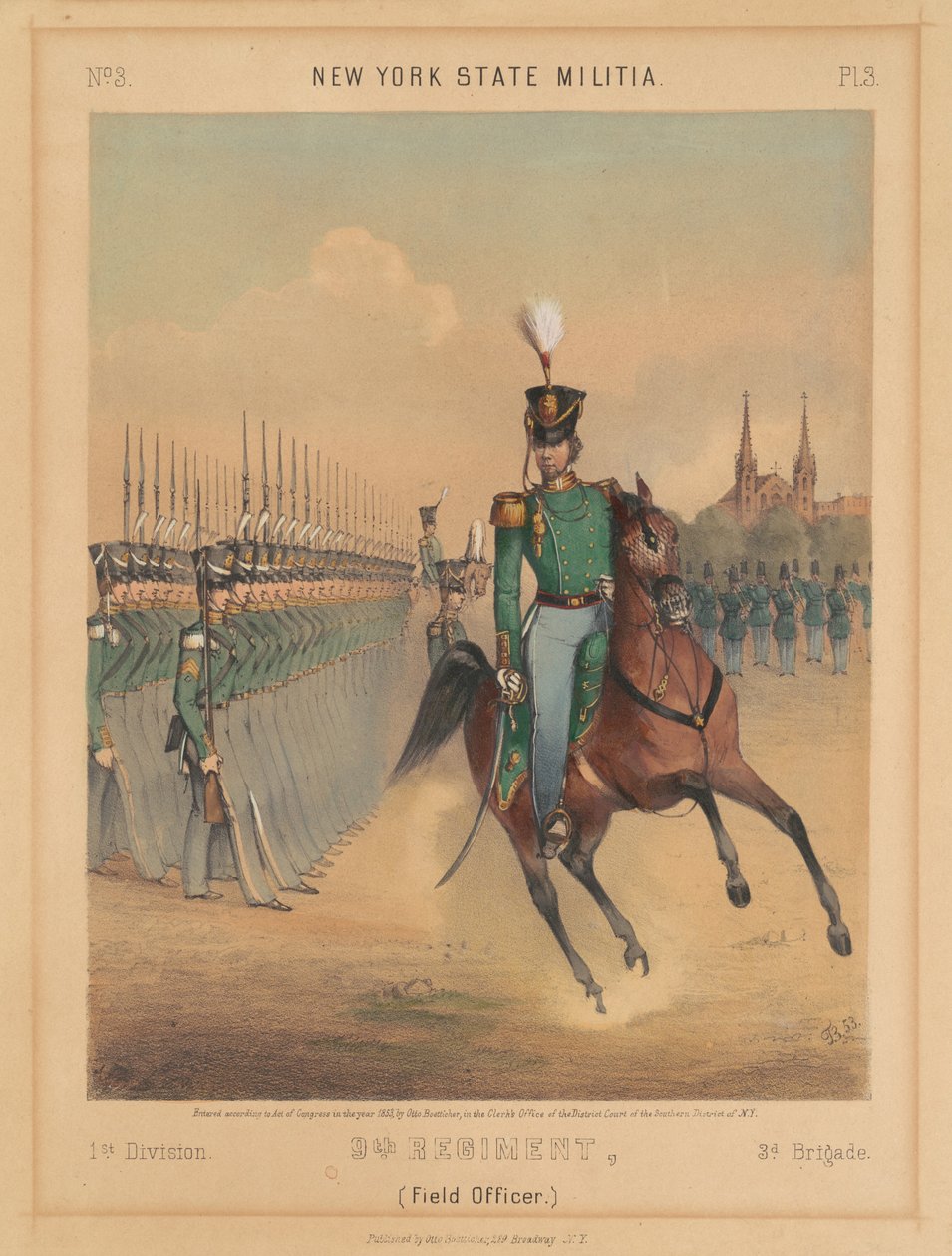 New York State Miliz, 1. Division, 9. Regiment, 3. Brigade von Otto Boetticher
