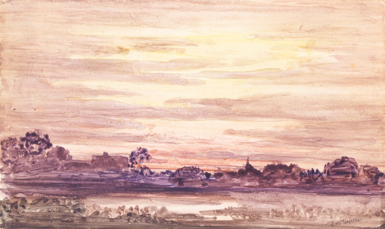 Sonnenuntergang nach dem Sturm von Otto Gaertner