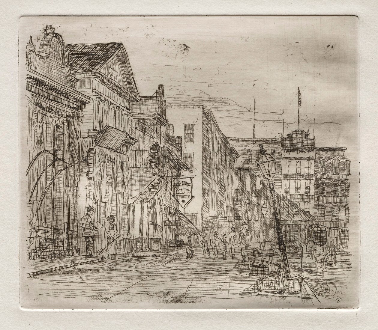 Südwestecke, öffentlicher Platz, Cleveland, 1878 von Otto H. Bacher